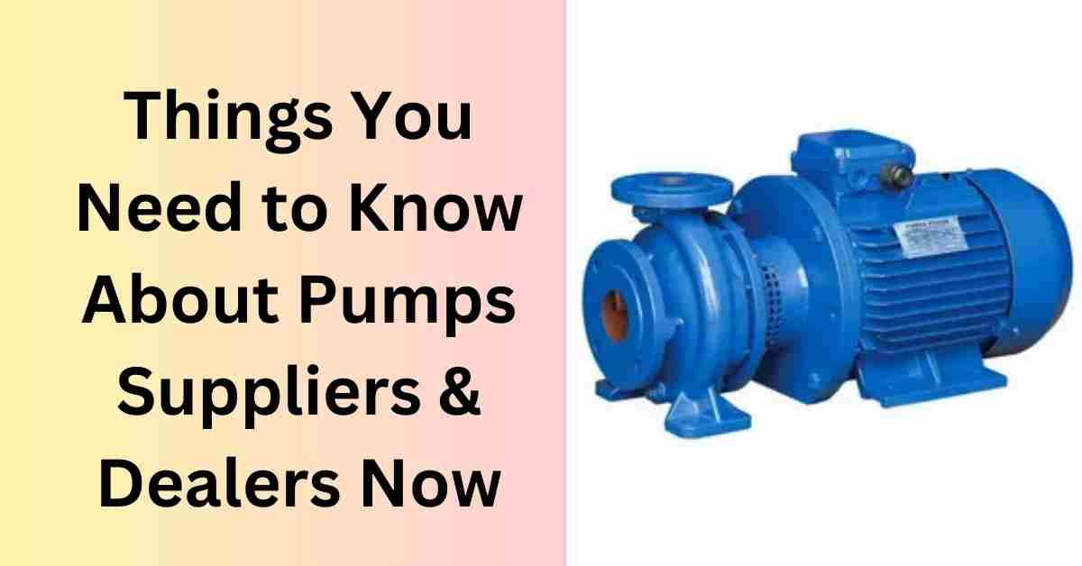 Things You Need to Know About Pumps Suppliers & Dealers Now